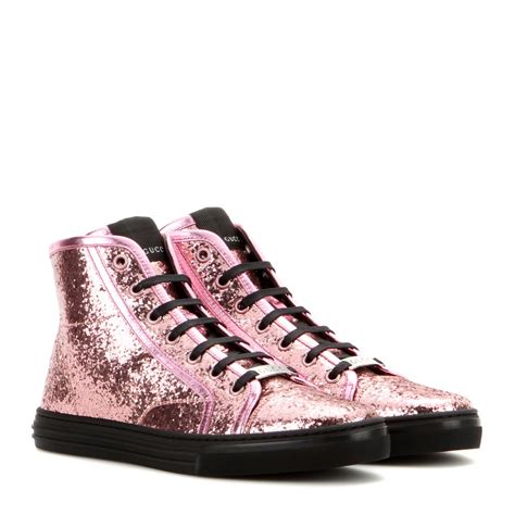 black pink gucci|pink gucci shoes high top.